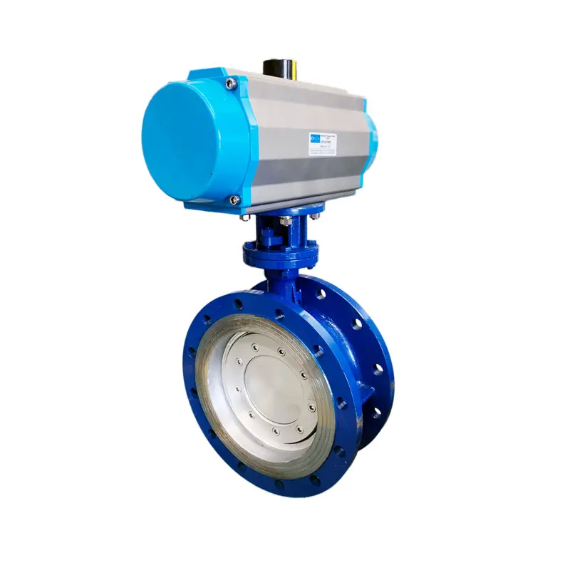 Flange connections pneumatic butterfly valves