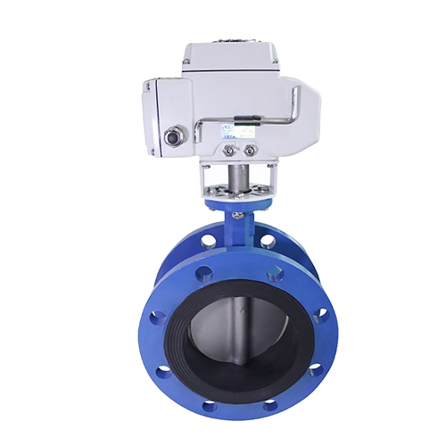 figure 1 flange connection electric butterfly valve