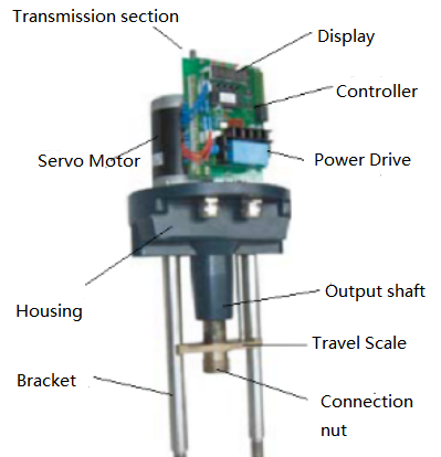 structure of the electric actuator