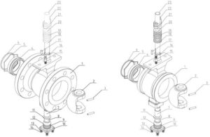 Segment ball valve structure