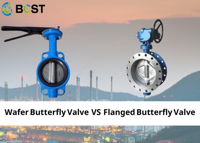the difference between the wafer and flanged butterfly valves